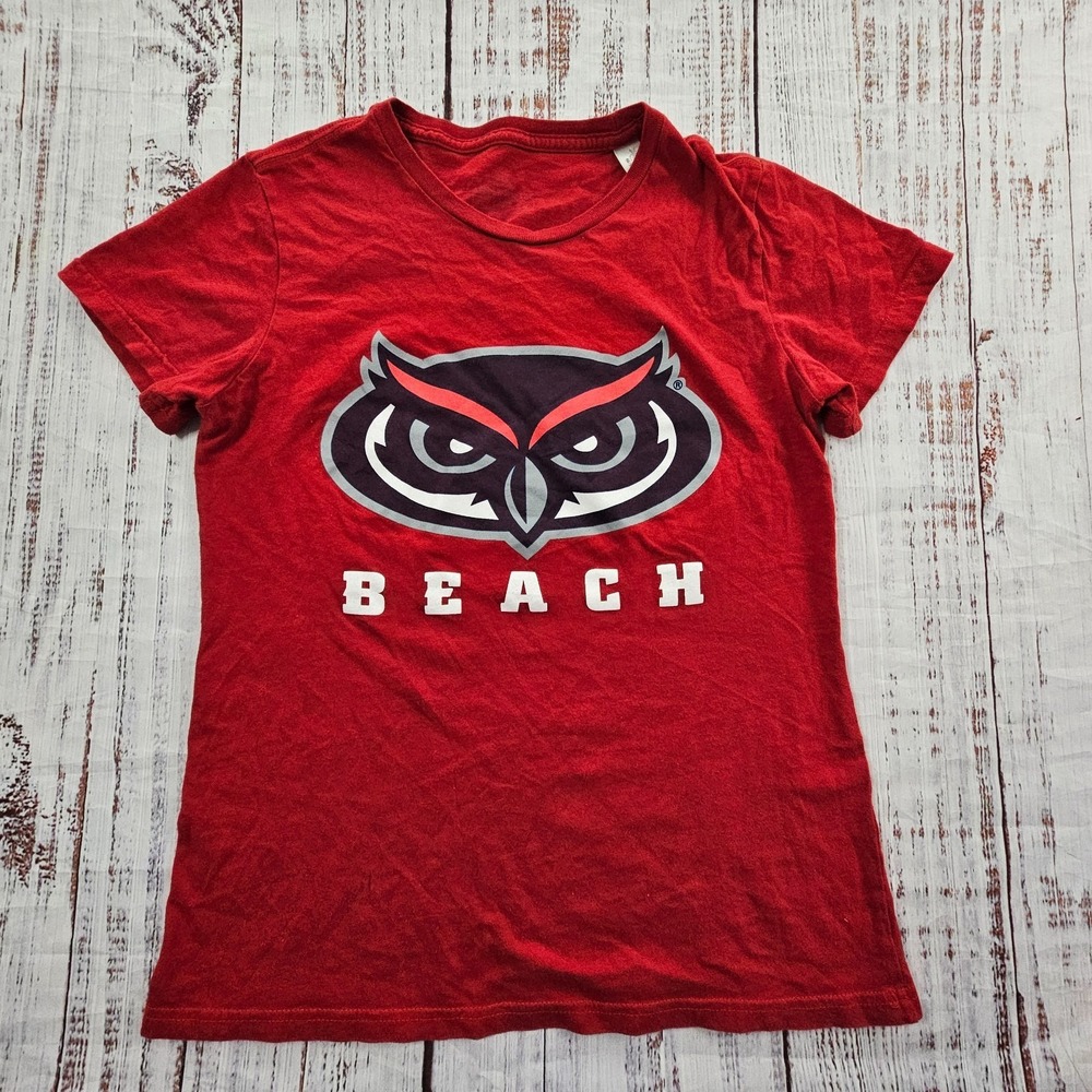 Florida Atlantic Owls Beach Red Short Sleeve adidas T-Shirt Women's S